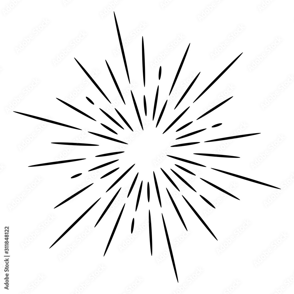 doodle design element starburst hand drawn doodle design element starburst hand drawn