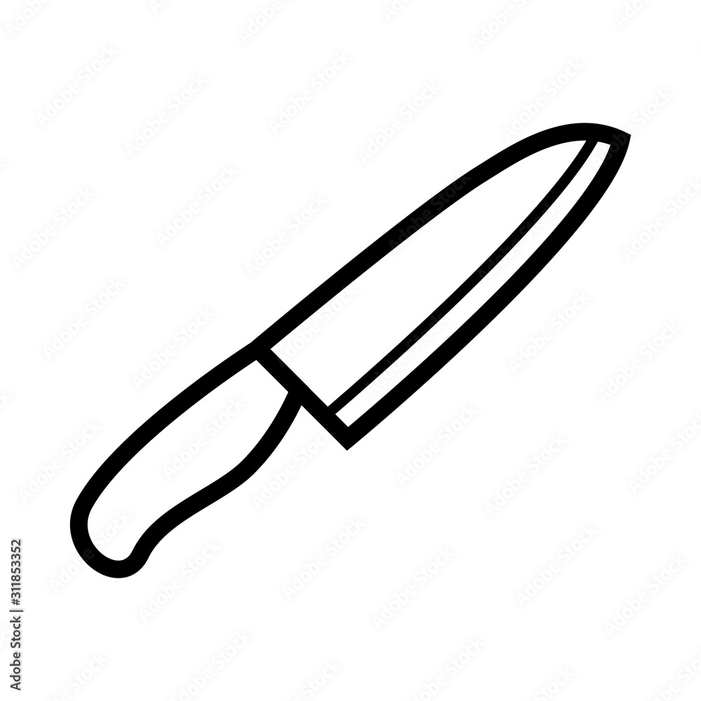 Knife icon vector simple design Knife icon vector simple design