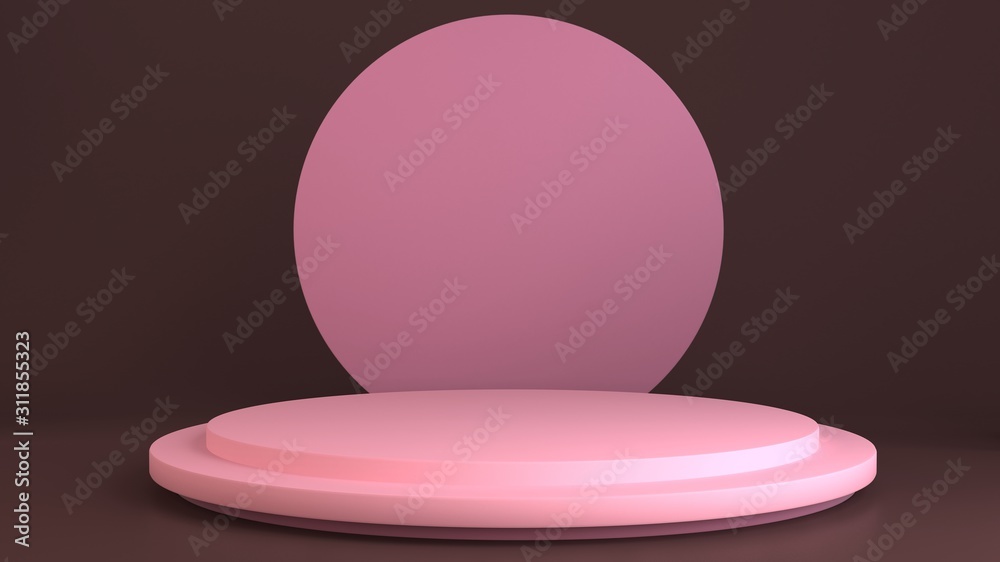 3d rended round pedestal. Podium mockup for product presentation 3d rended round pedestal. Podium mockup for product presentation