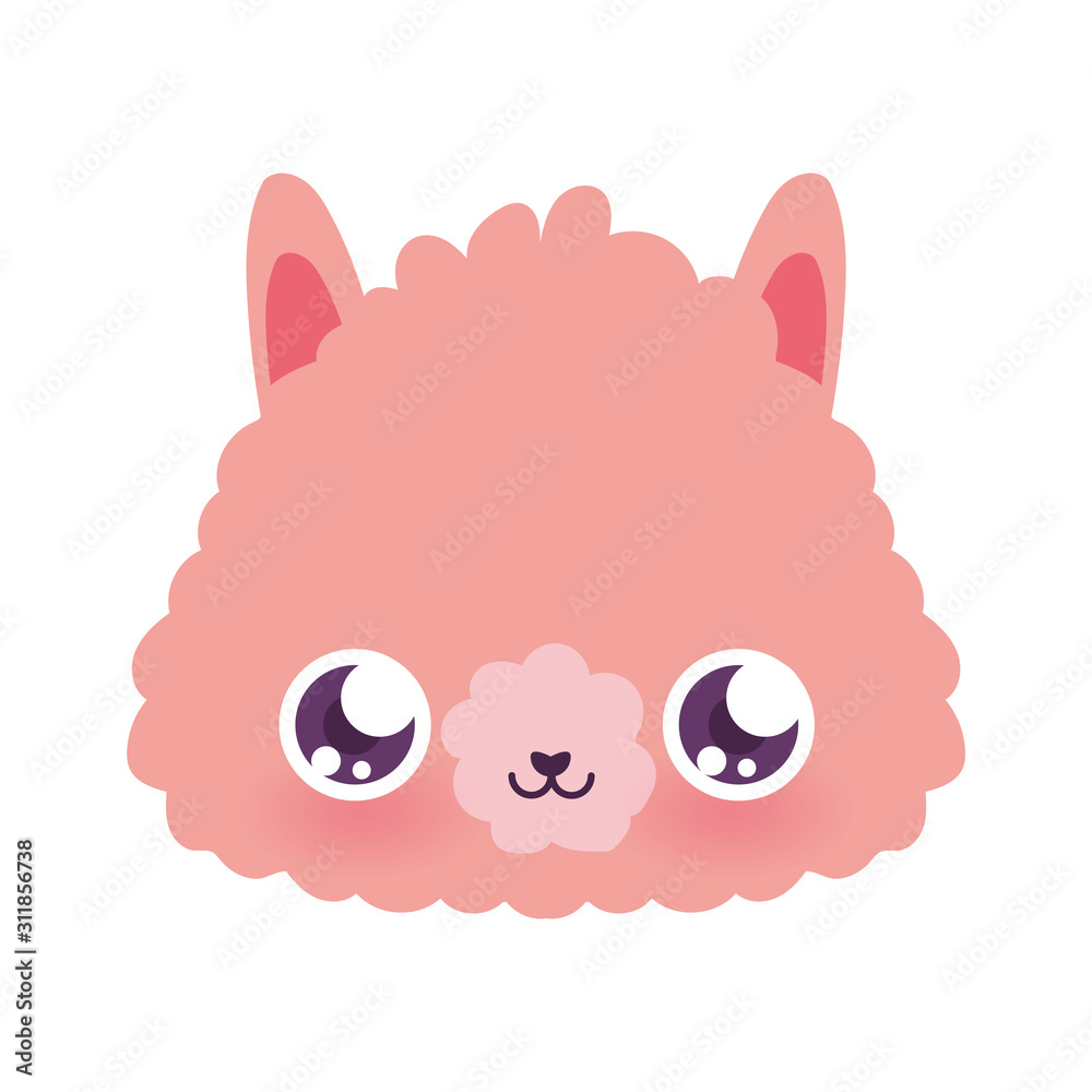 Cute llama cartoon vector design Cute llama cartoon vector design