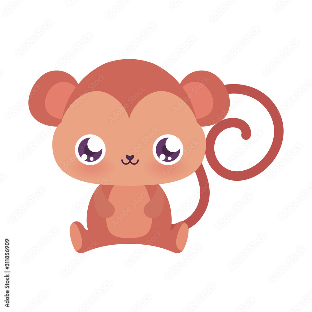 Cute monkey cartoon vector design Cute monkey cartoon vector design