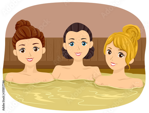 Teen Girls Onsen Bathhouse ...