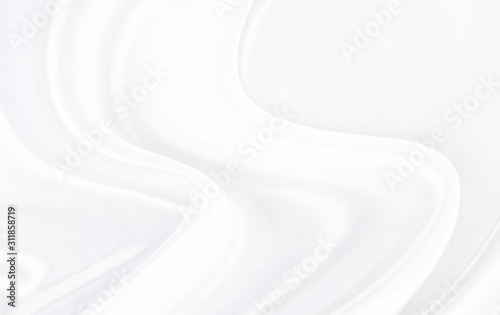 White gray satin texture that is white silver fabric silk background with beautiful soft blur pattern natural.