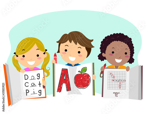 Stickman Kids Workbooks Answers Illustration