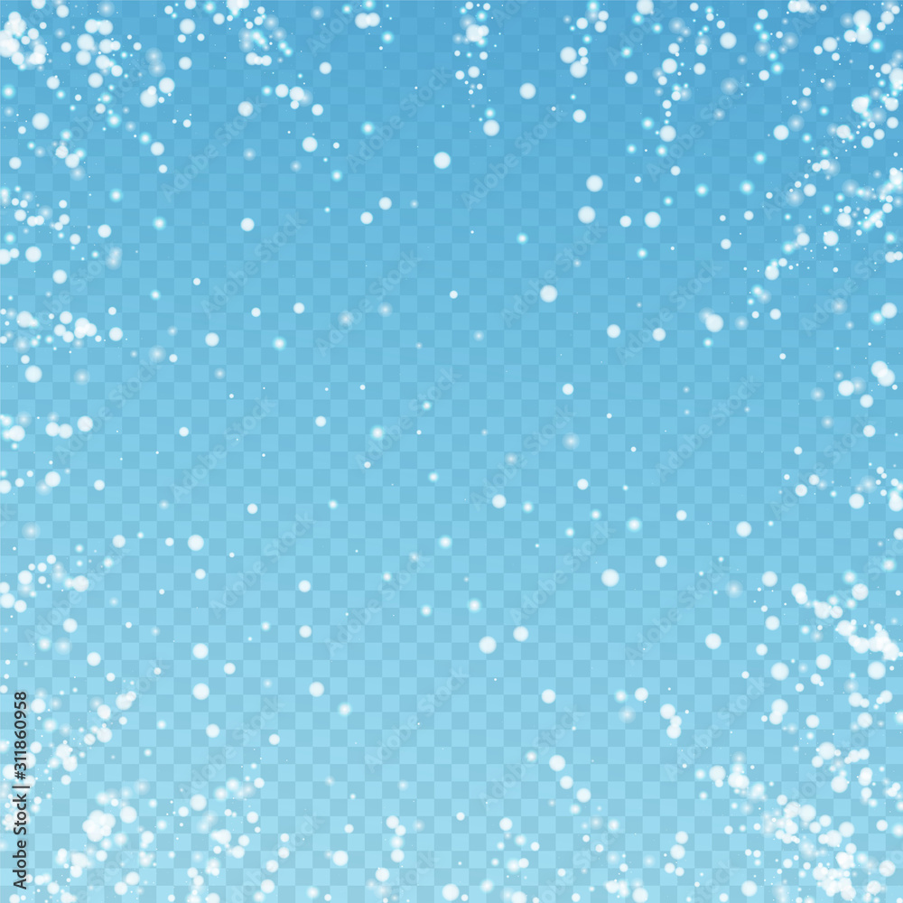 Amazing falling snow Christmas background. Subtle Amazing falling snow Christmas background. Subtle