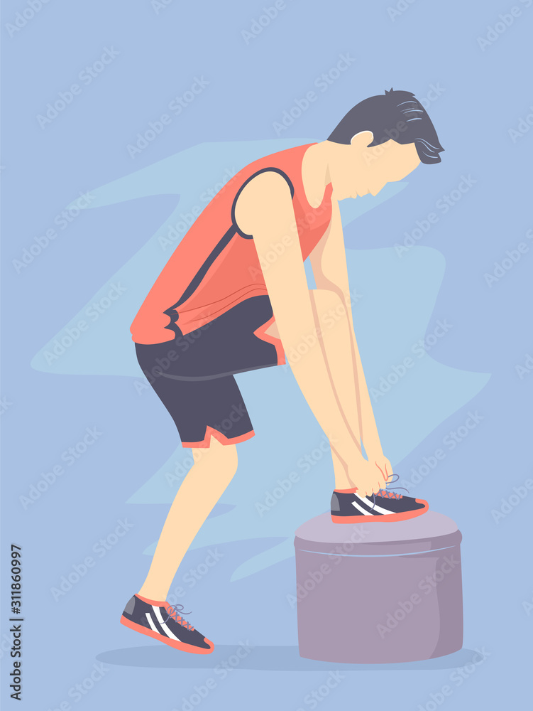 man-wearing-sport-shoes-illustration-adobe-stock