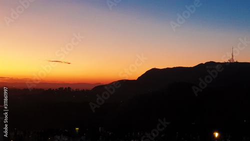 Sunset Hollywood sign