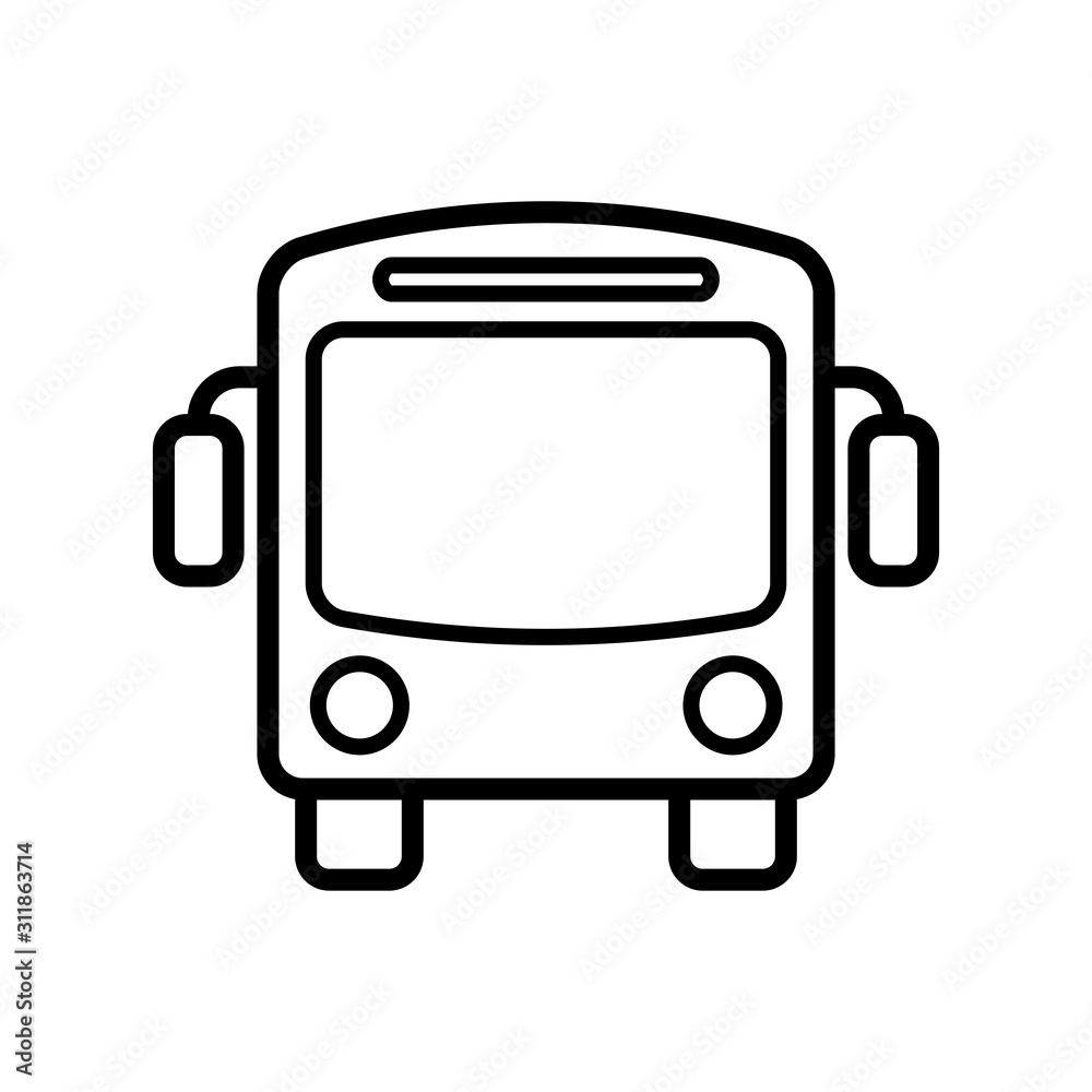 bus - transportation icon vector design template bus - transportation icon vector design template