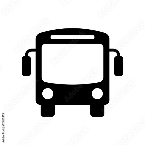 bus - transportation icon vector design template