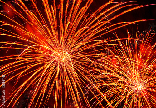 Nice, colorful fireworks ab...
