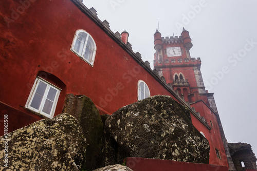 Landscape of the Pena Palace and Its Gardens (Sintra, Portugal)