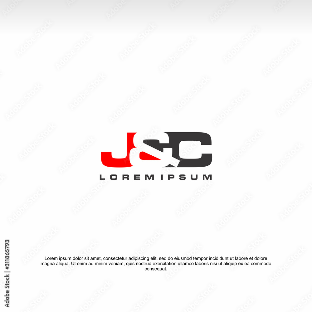 initial letter logo, J&C Logo, logo template