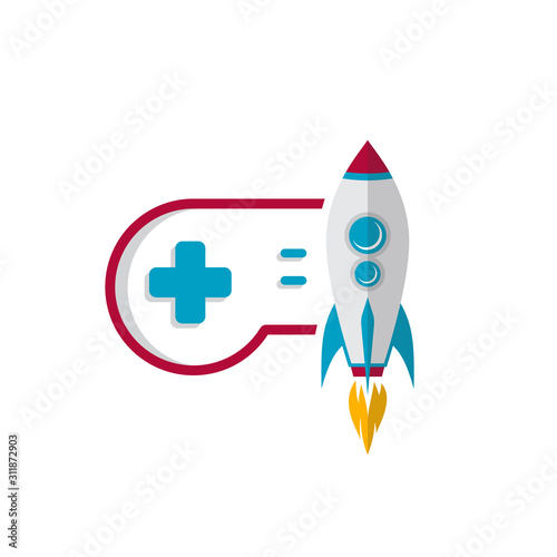rocket game console turbo speed joystick controller