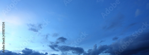 black cloud on blue night sky © sutichak