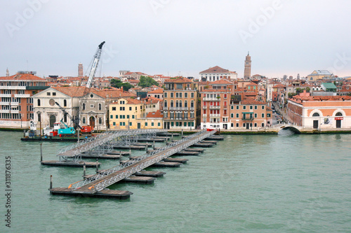 view of canal in venice italy