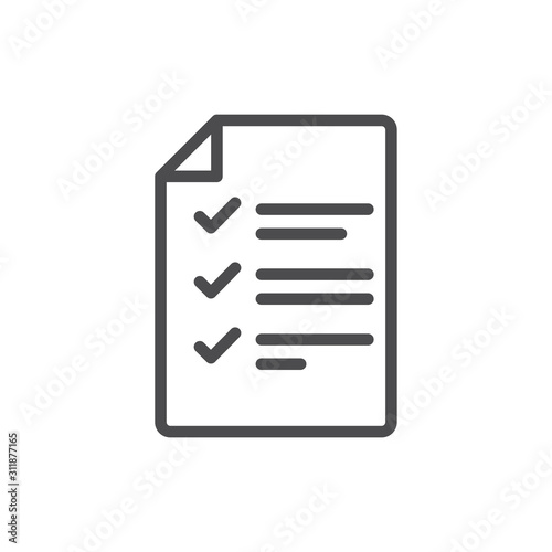 In Compliance Icon with paper, checks & list