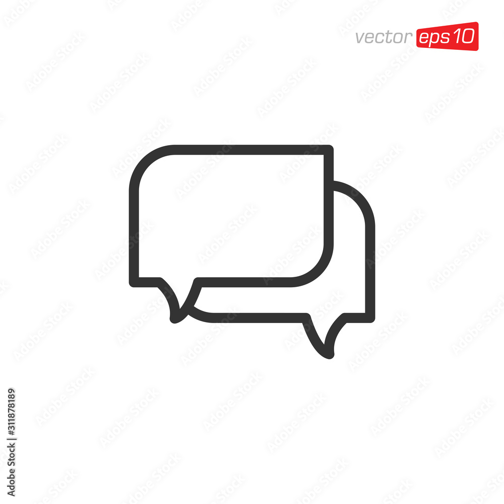 Message Chat Icon Design Vector Message Chat Icon Design Vector
