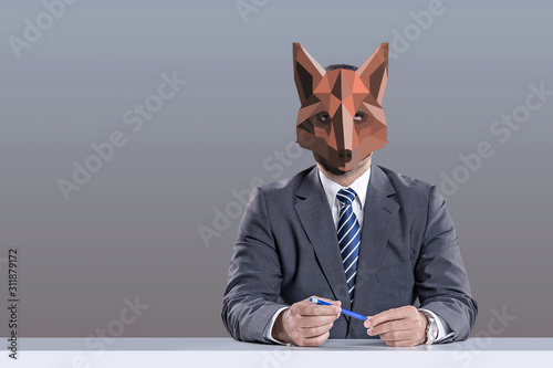 Картината върху платно the sneaky colleague