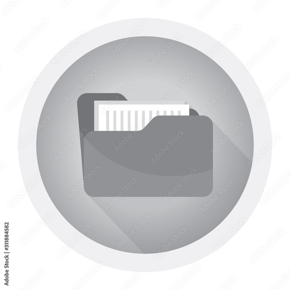 Folder icon vector sign isolated on white background. Folder symbol template color editable. Black and white icon Folder icon vector sign isolated on white background. Folder symbol template color editable. Black and white icon