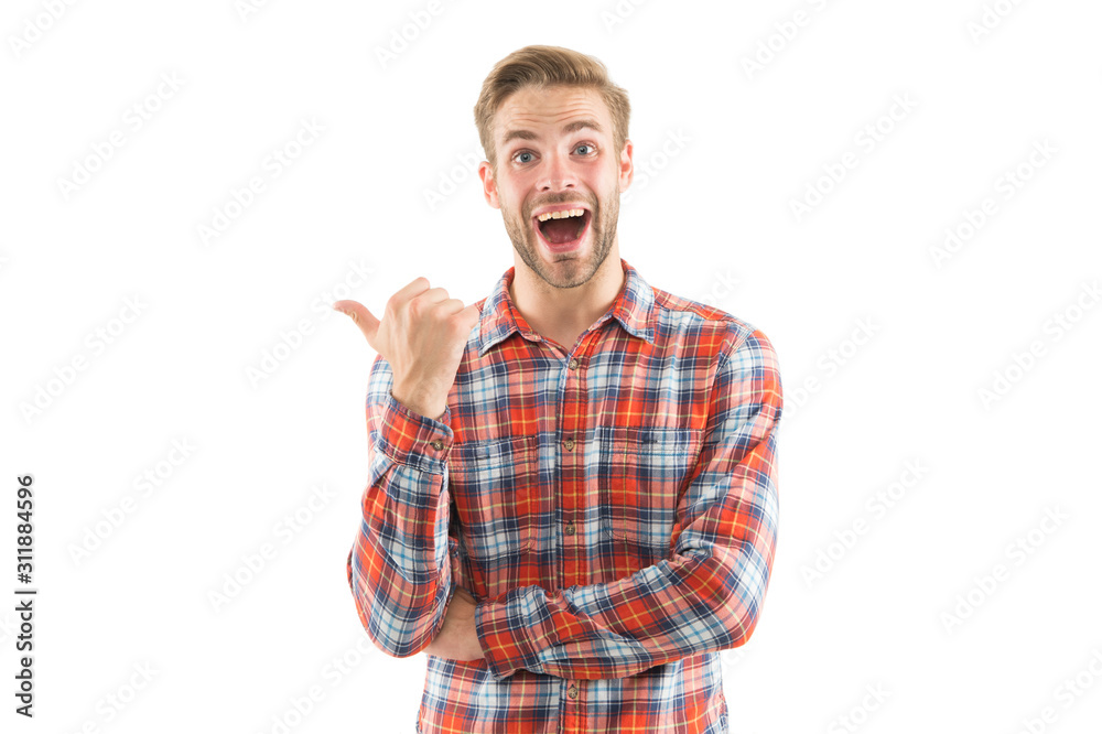 Surprised and handsome. Handsome man isolated on white. Caucasian guy with open mouth on handsome face. Male grooming. Casual and handsome. Surprise me Surprised and handsome. Handsome man isolated on white. Caucasian guy with open mouth on handsome face. Male grooming. Casual and handsome. Surprise me
