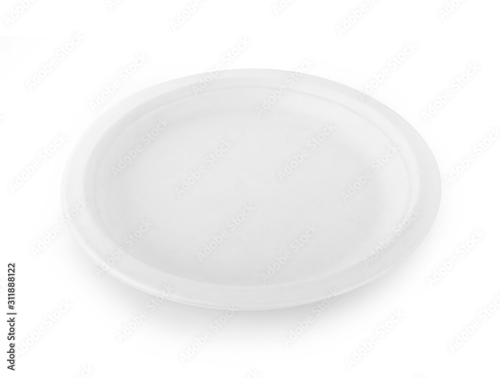 Paper plate on white background Paper plate on white background