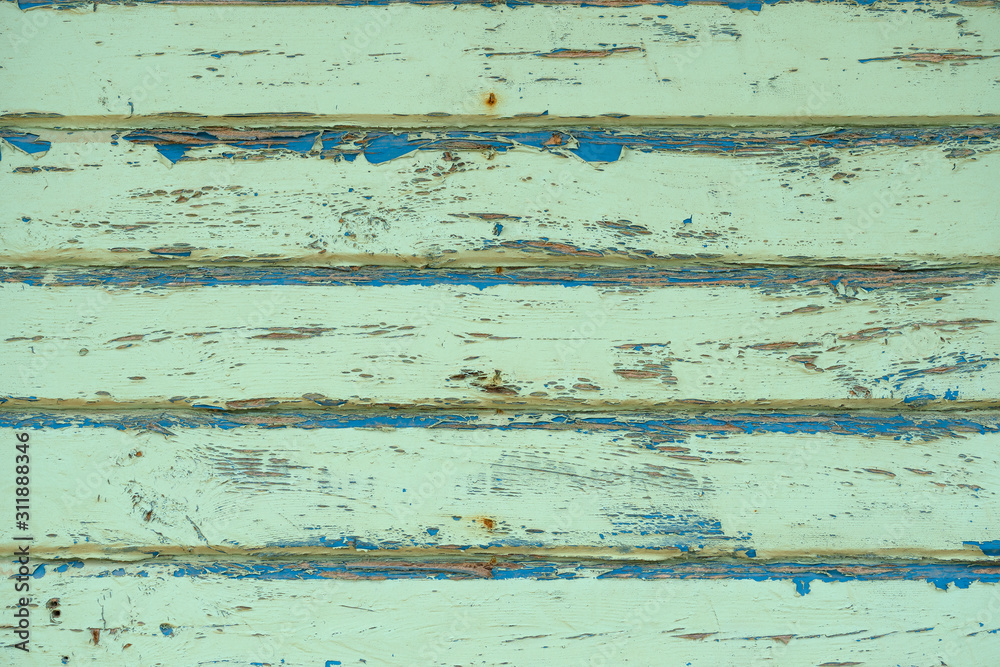 Obraz premium Wood board with peeling paint