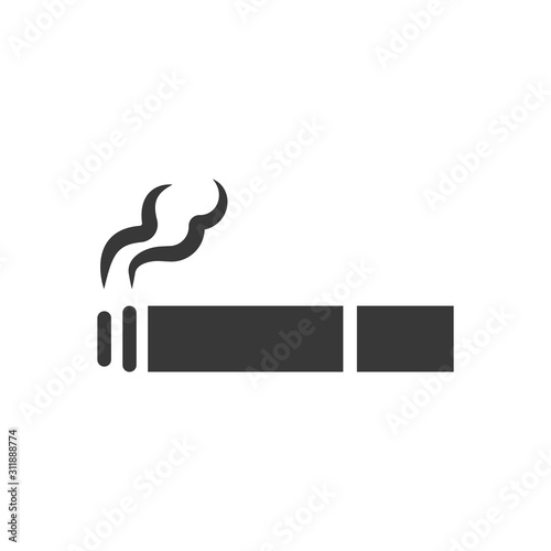 Smoking cigarette  icon vector symbol logo illustration EPS 10