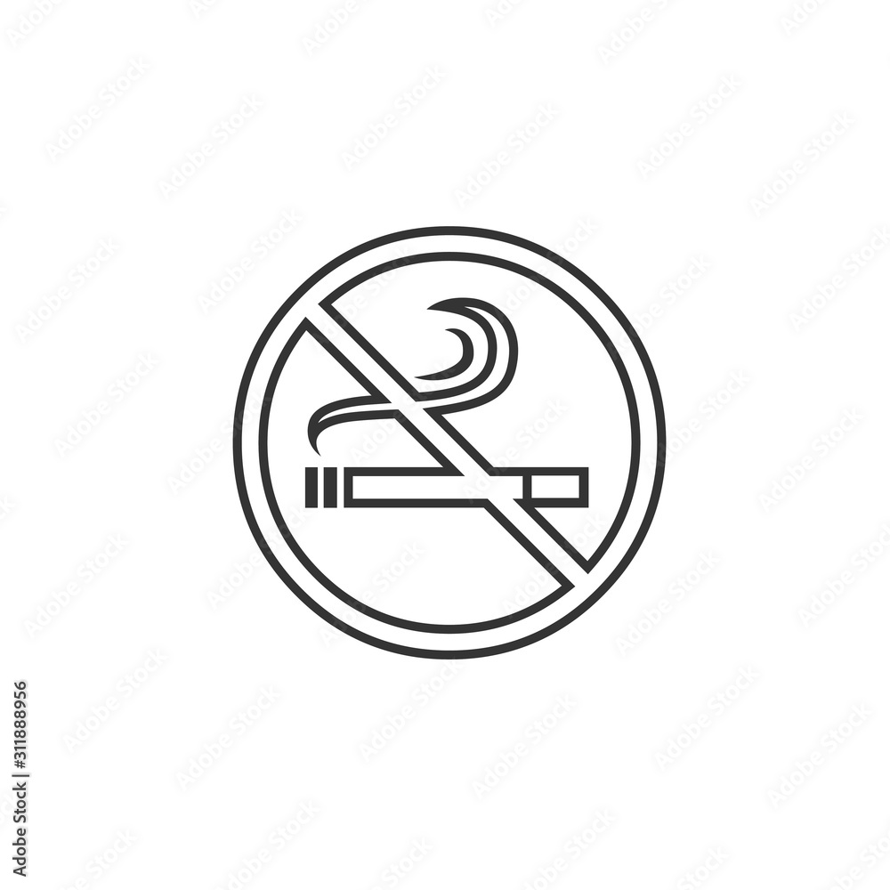no smoking icon vector illustration for website and graphic design symbol no smoking icon vector illustration for website and graphic design symbol