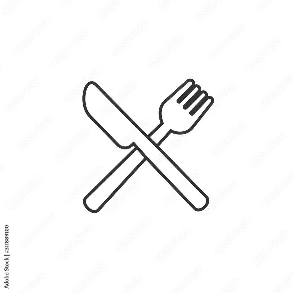 cutlery knife and folk icon vector illustration for website and graphic design symbol cutlery knife and folk icon vector illustration for website and graphic design symbol