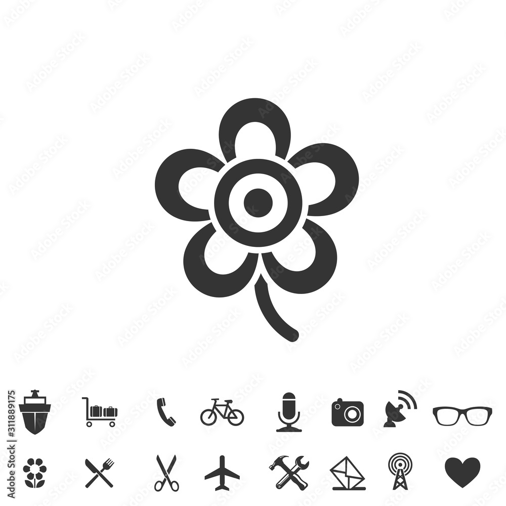 flower icon vector illustration for website and graphic design symbol
