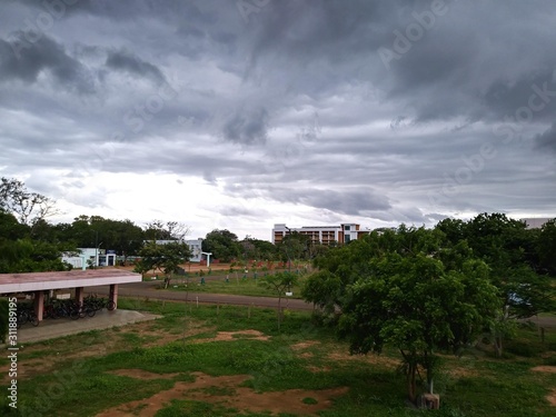 landscape with clouds and trees © DeepakKumar