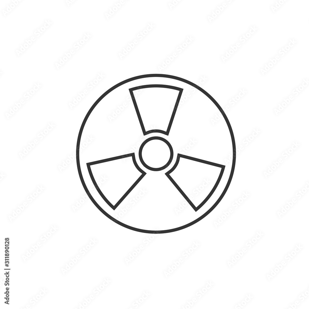 radiation icon vector illustration for website and graphic design symbol radiation icon vector illustration for website and graphic design symbol