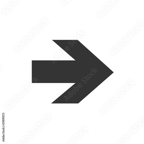 Free Download right arrow icon vector illustration for website and graphic design symbol - GFXLoad