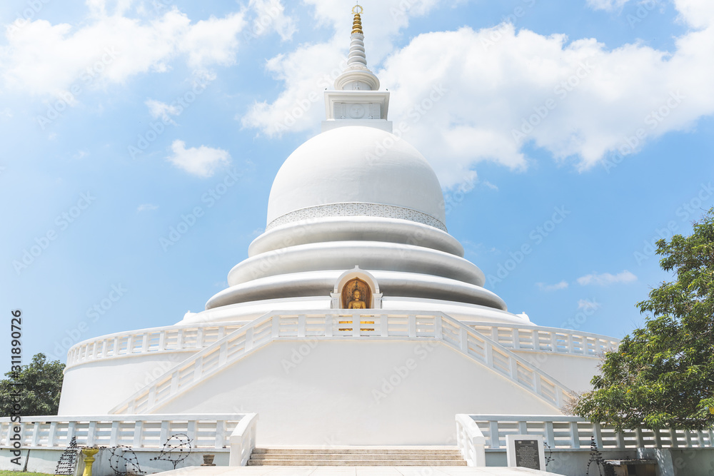 Japanese Peace Pagoda in Galle, Sri Lanka
