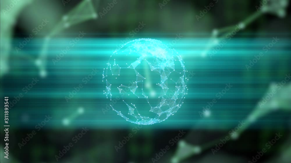 A planet inside of another planet, charging from a source of energy.