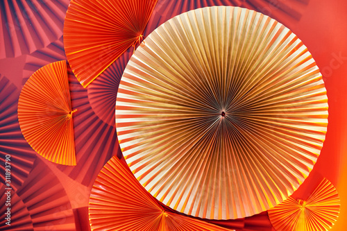 Abstract red orange background