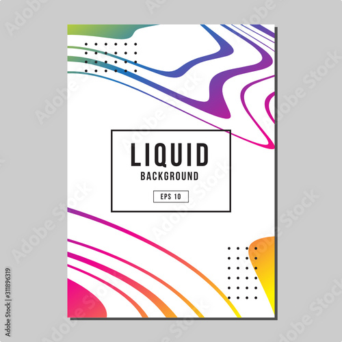 Colorfull Vector Images Marble Liquid Template