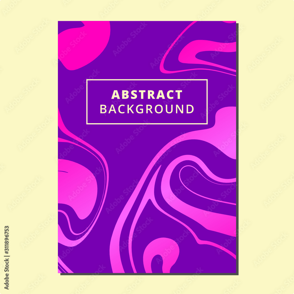 Naklejka premium Purple Marble Liquid Vector Template