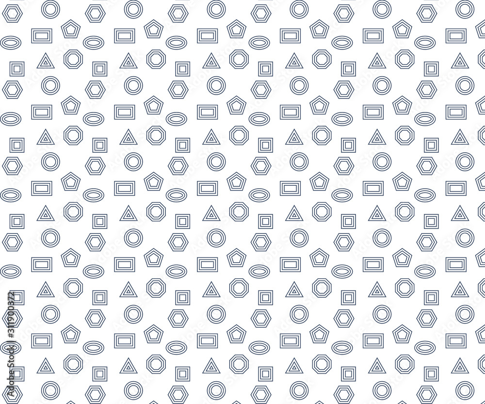 Repeating geometric shape vector pattern Repeating geometric shape vector pattern