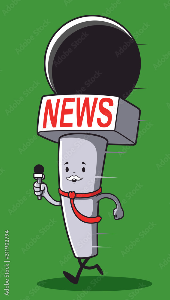 News microphone vector illustration. Communication concept design