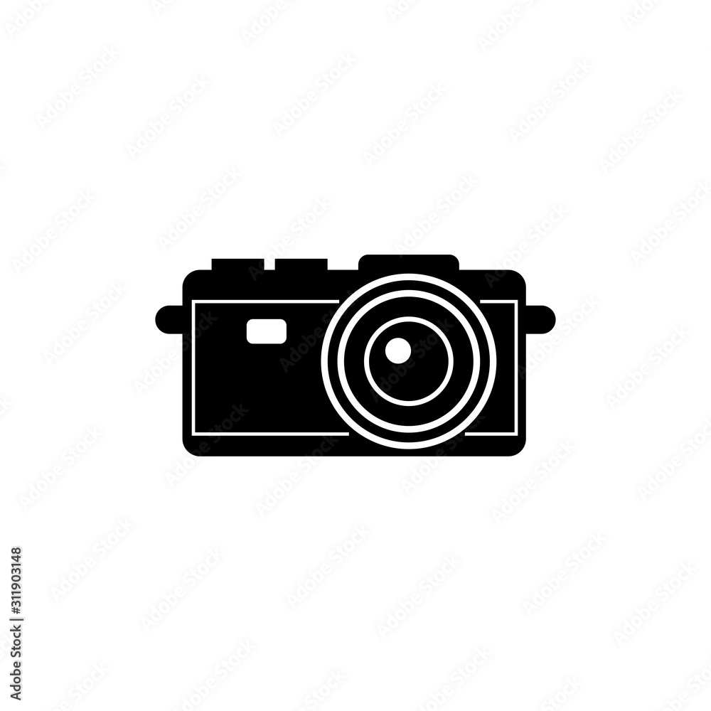 solid icons for camera ,vector illustrations
