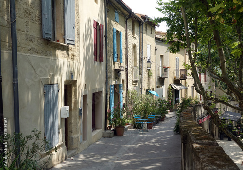 Gasse in Uzes, Provence photo