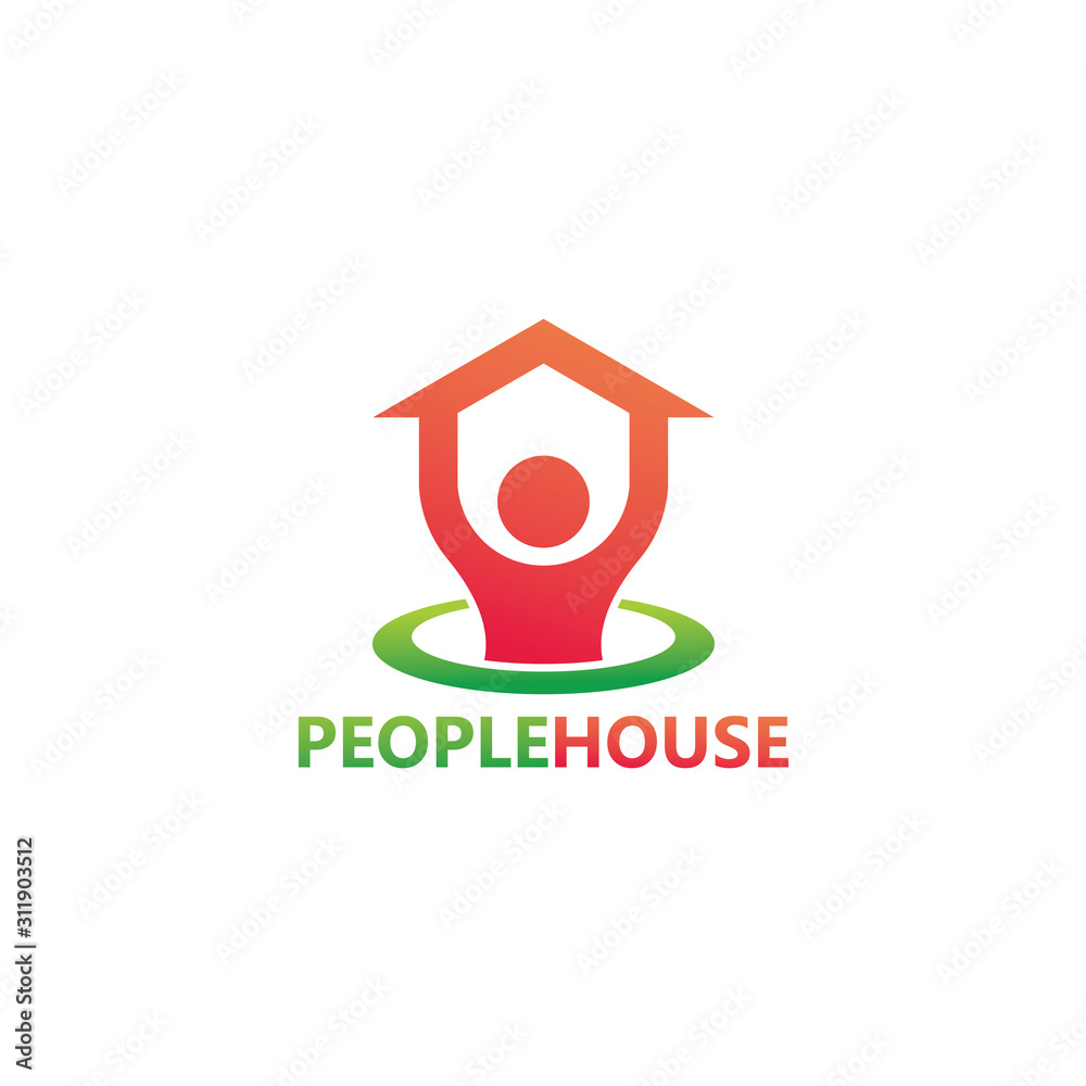 People House Logo Template Design People House Logo Template Design