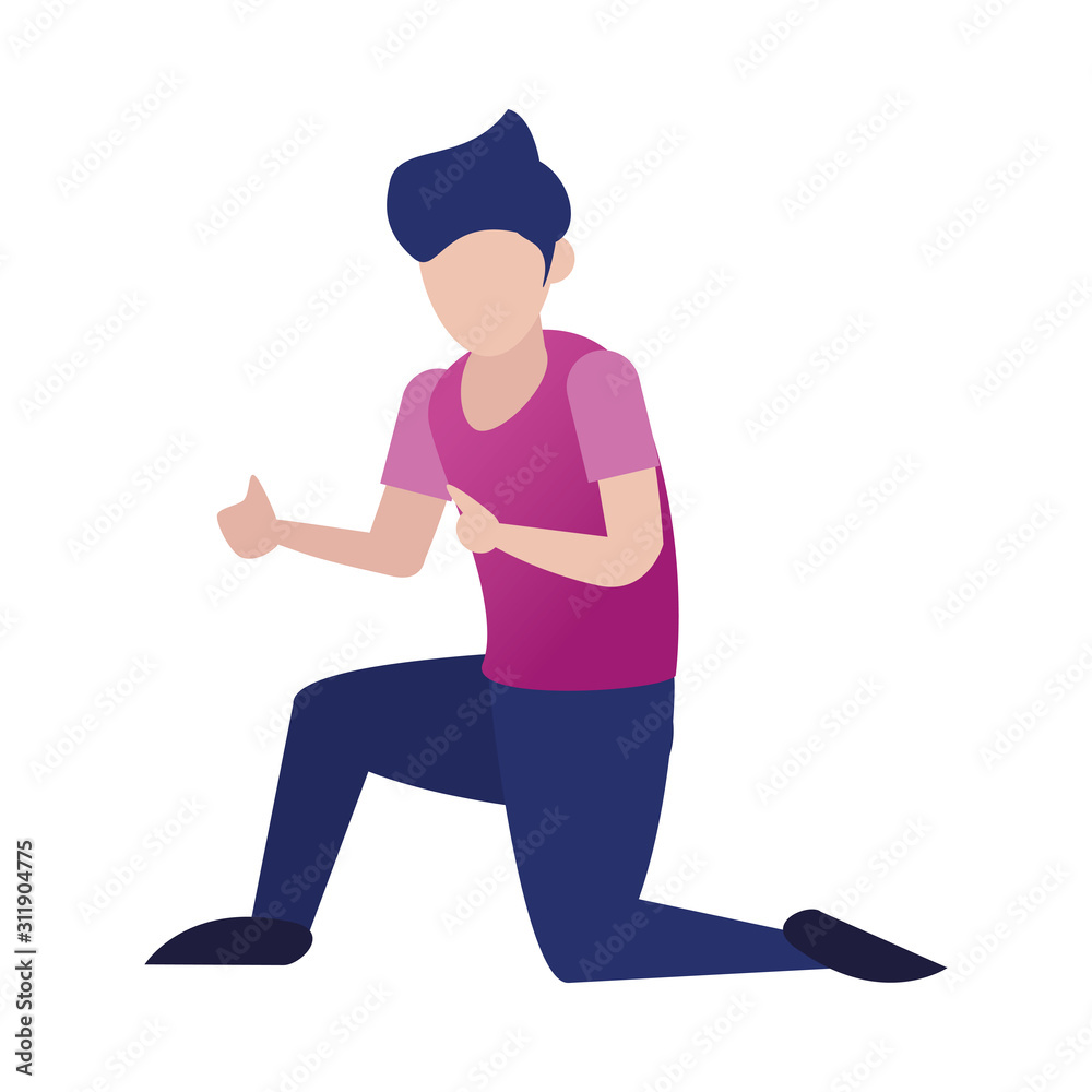 young man avatar character icon young man avatar character icon