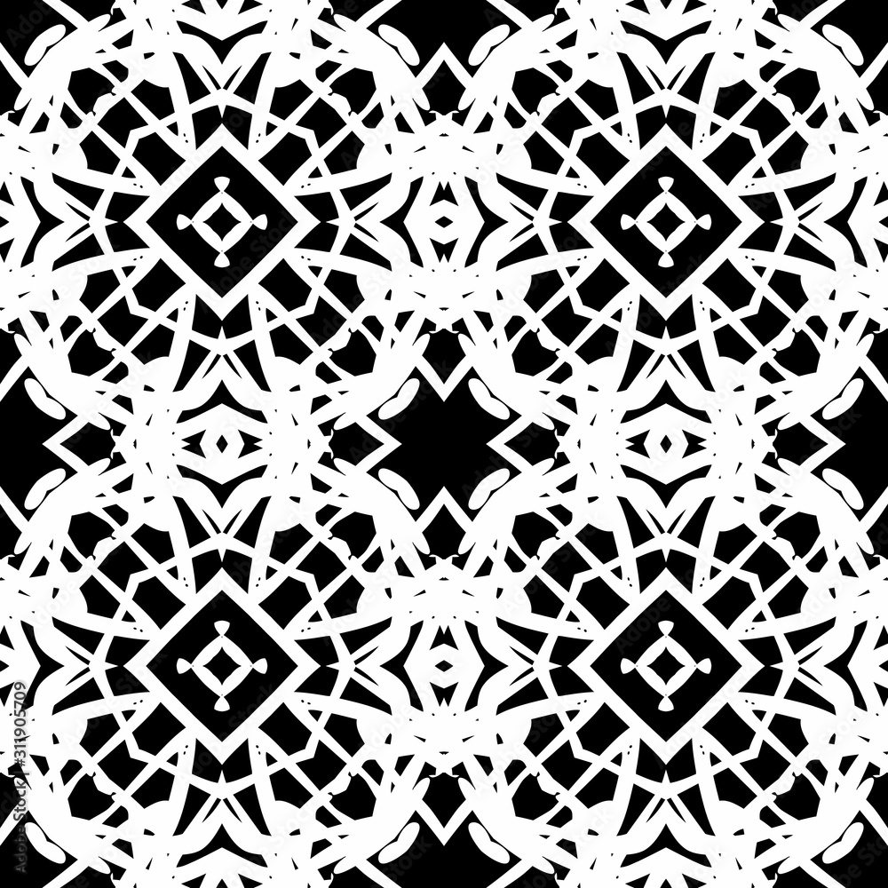 The geometric pattern is seamless. Background of abstract ornament. Template for design on wrapping paper The geometric pattern is seamless. Background of abstract ornament. Template for design on wrapping paper
