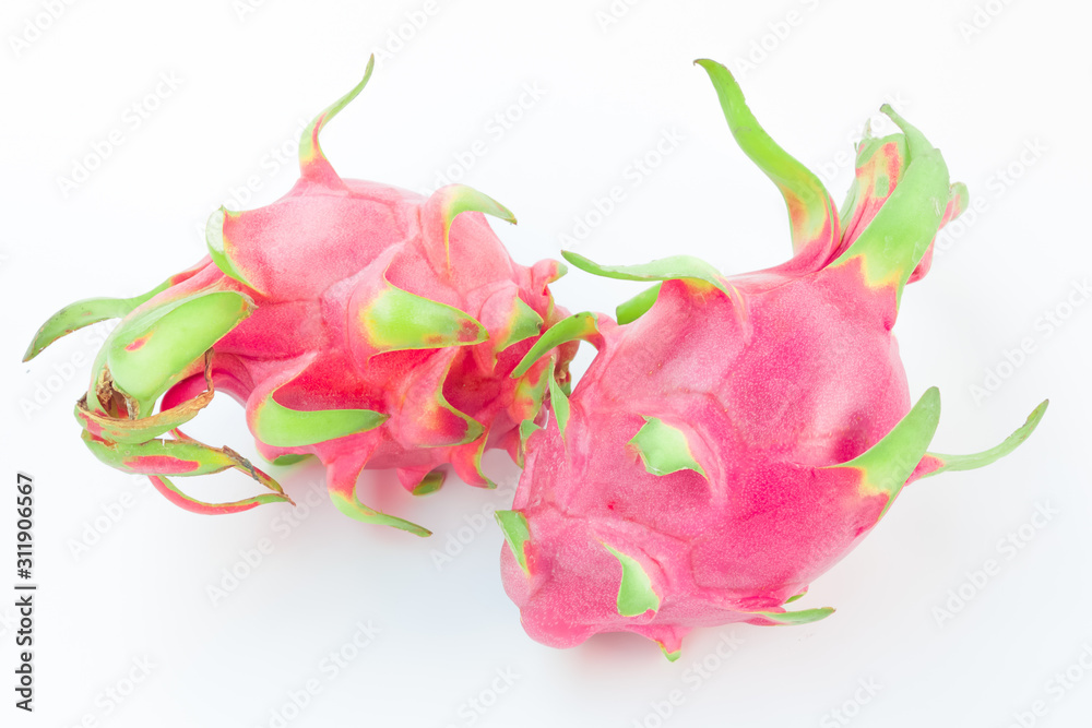 dragon fruit isolated on white background