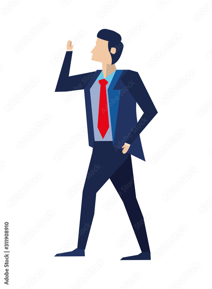 elegant businessman worker avatar character elegant businessman worker avatar character