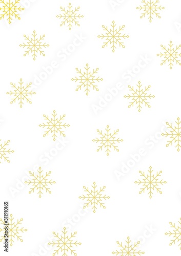 Wallpaper Mural seamless background with snowflakes Torontodigital.ca