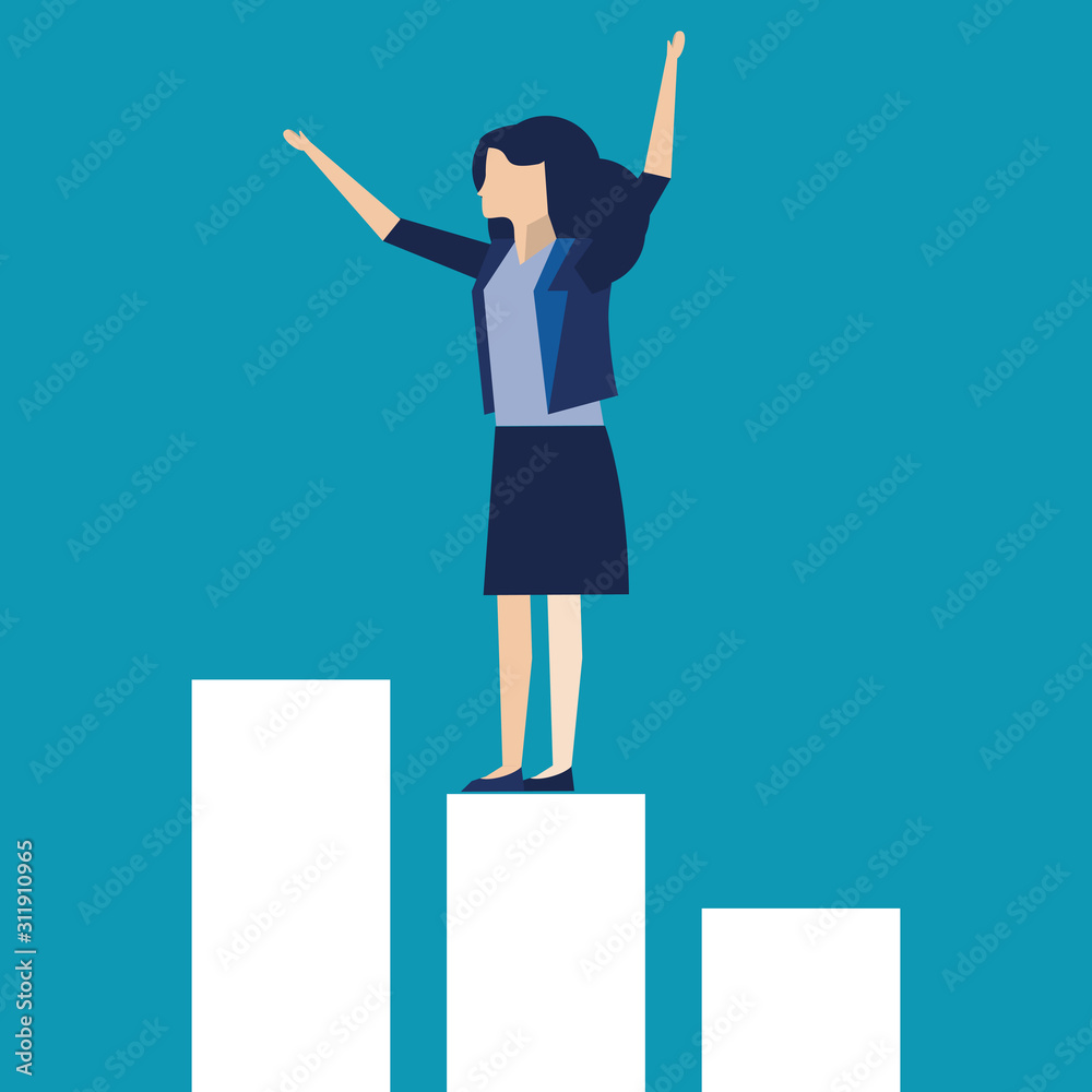 elegant businesswoman worker avatar character elegant businesswoman worker avatar character