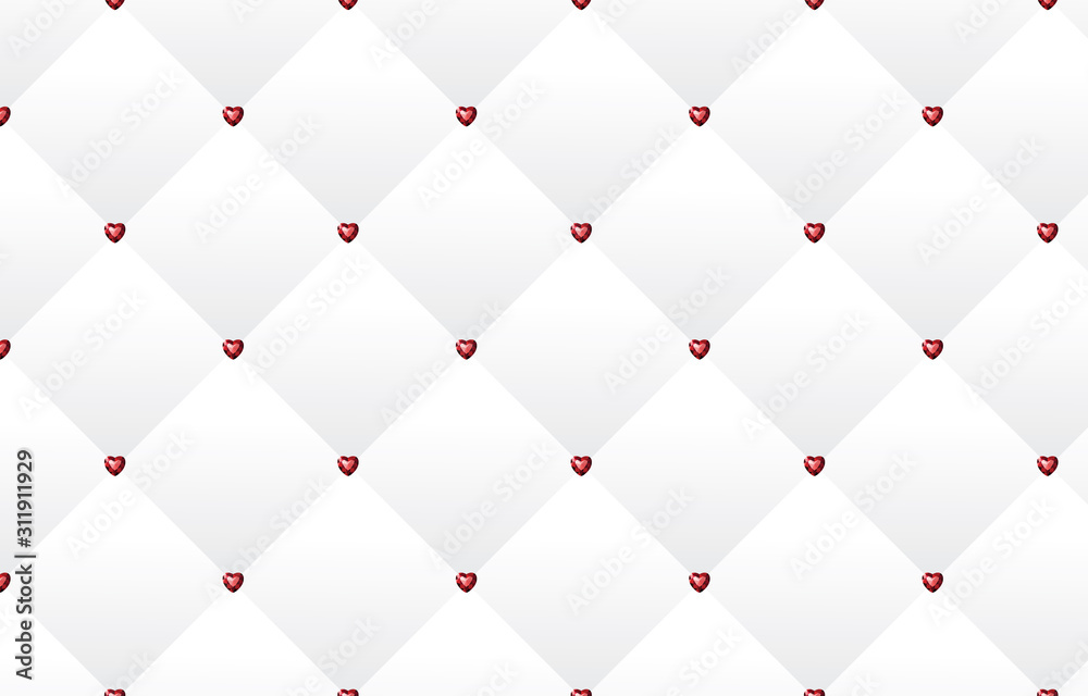 The background image of a red ruby with a heart shape. Red Hearts Pattern Gems Icons Love
